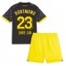 Borussia Dortmund Emre Can #23 Kopio Lastenvaatteet Vieras Pelipaita Lasten 2023-24 Lyhyet Hihat (+ shortsit)